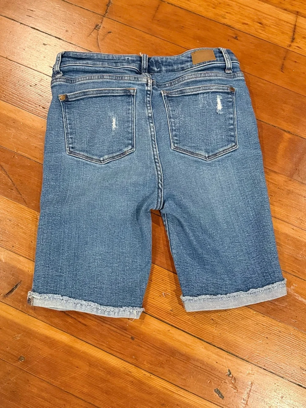 Judy Blue Distressed Denim Bermuda Shorts